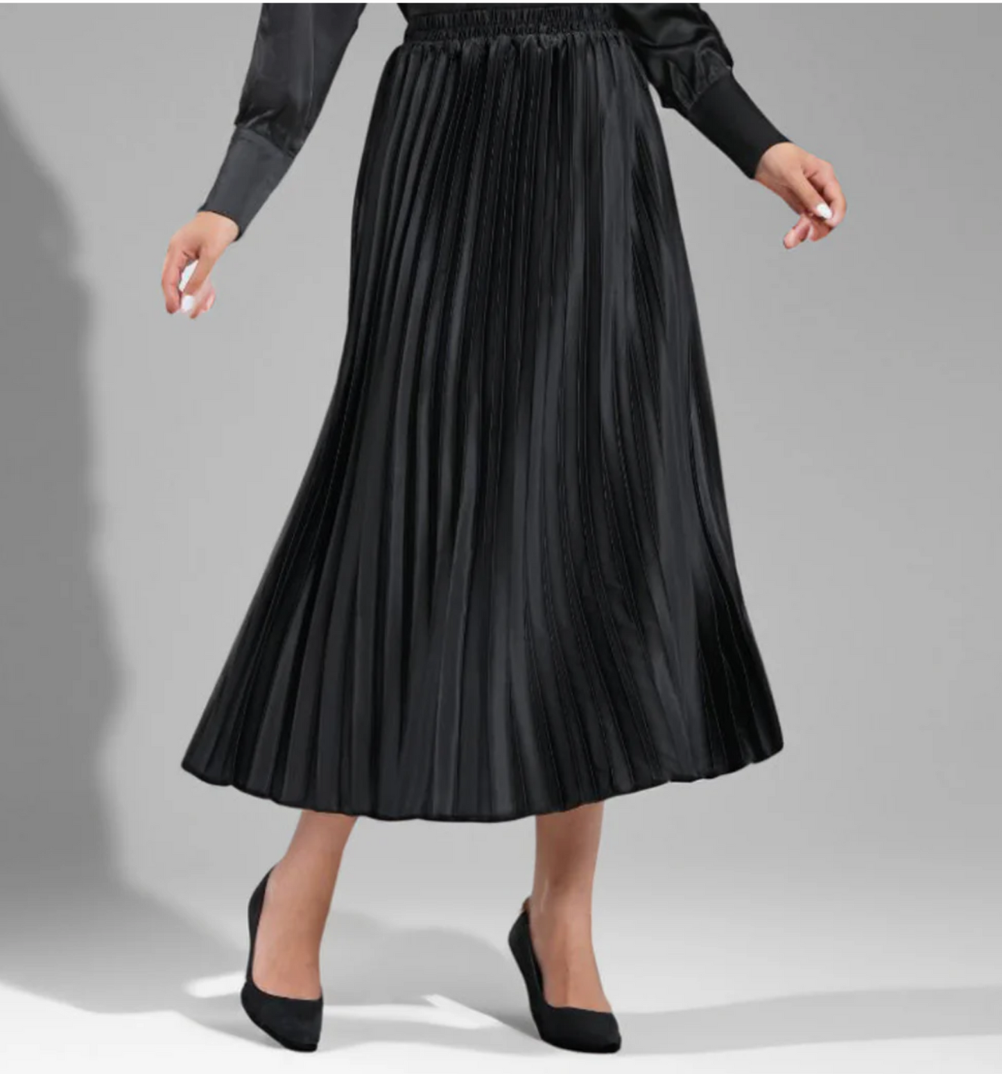 Midnight Muse Satin Skirt
