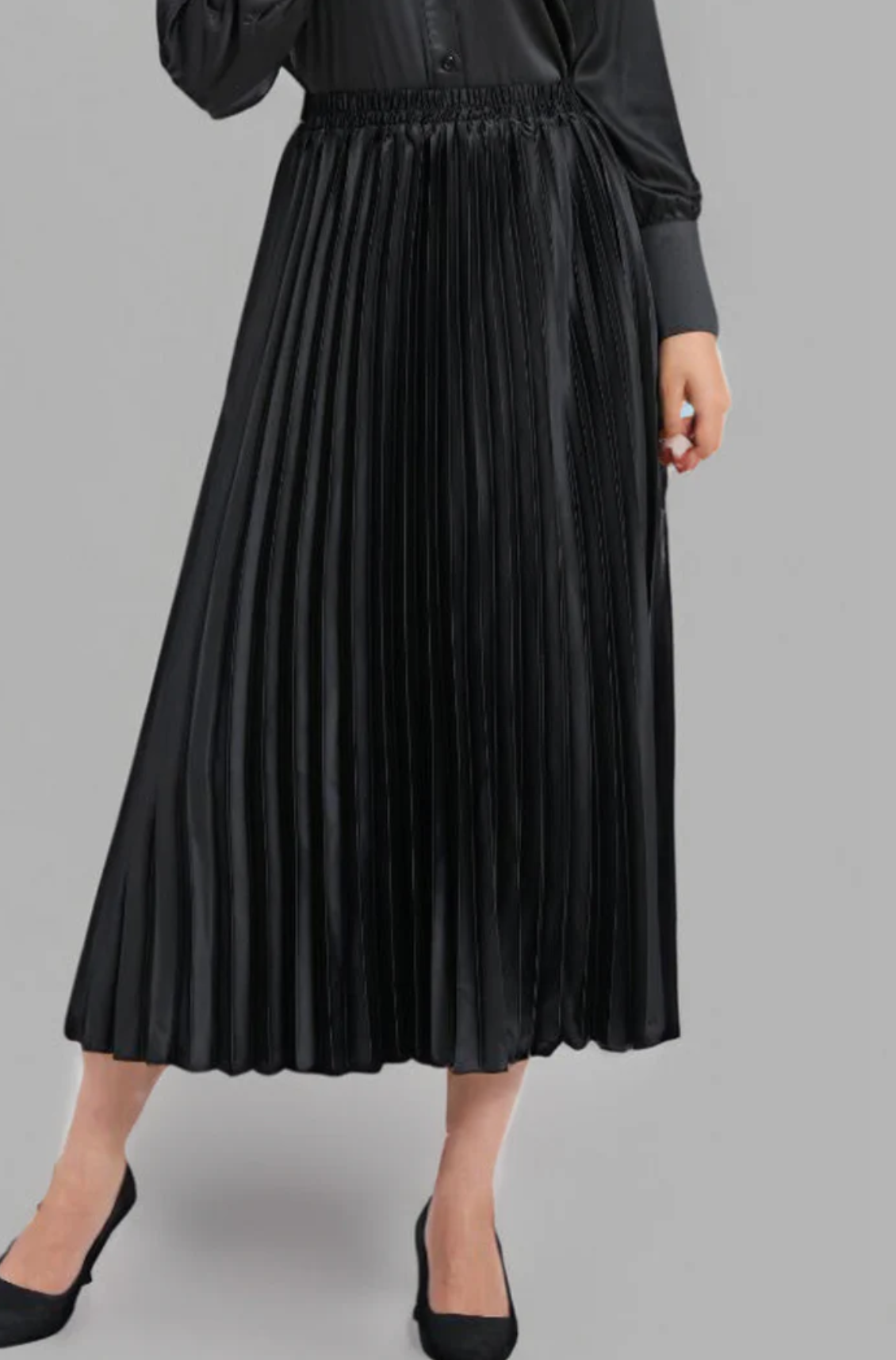 Midnight Muse Satin Skirt