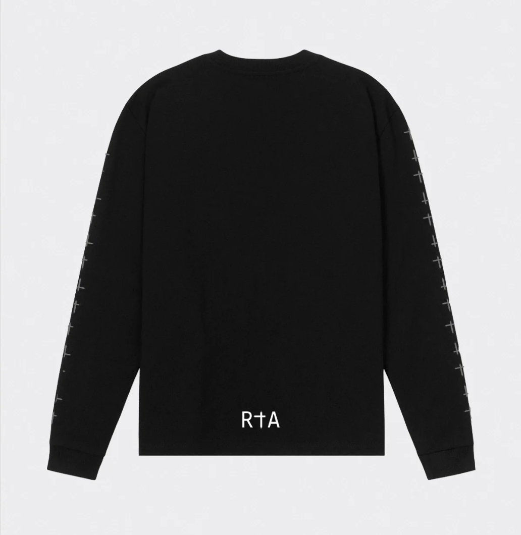RTA LAWRENCE LONG SLEEVE TEE | BLACK CROSS