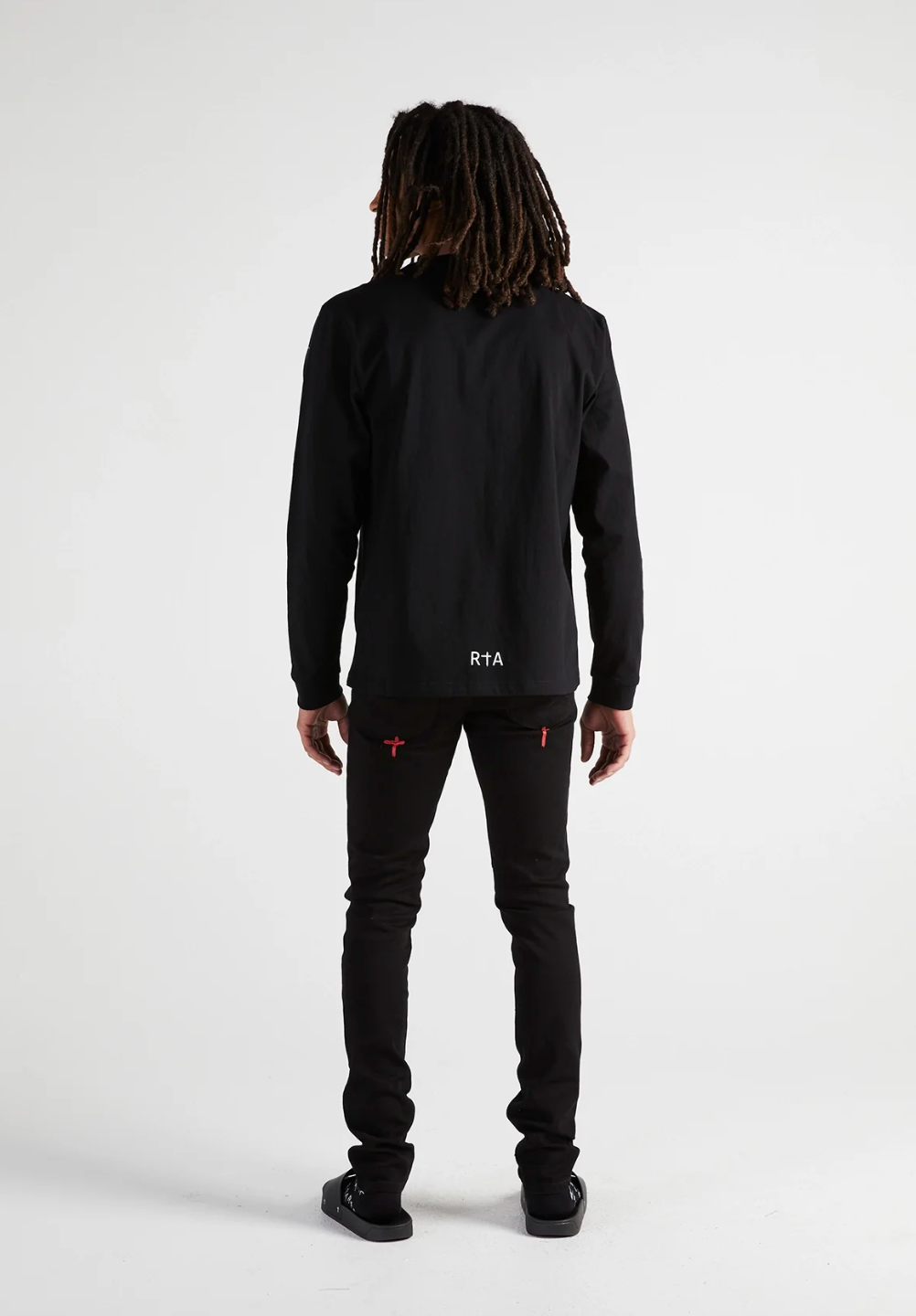 RTA LAWRENCE LONG SLEEVE TEE | BLACK CROSS