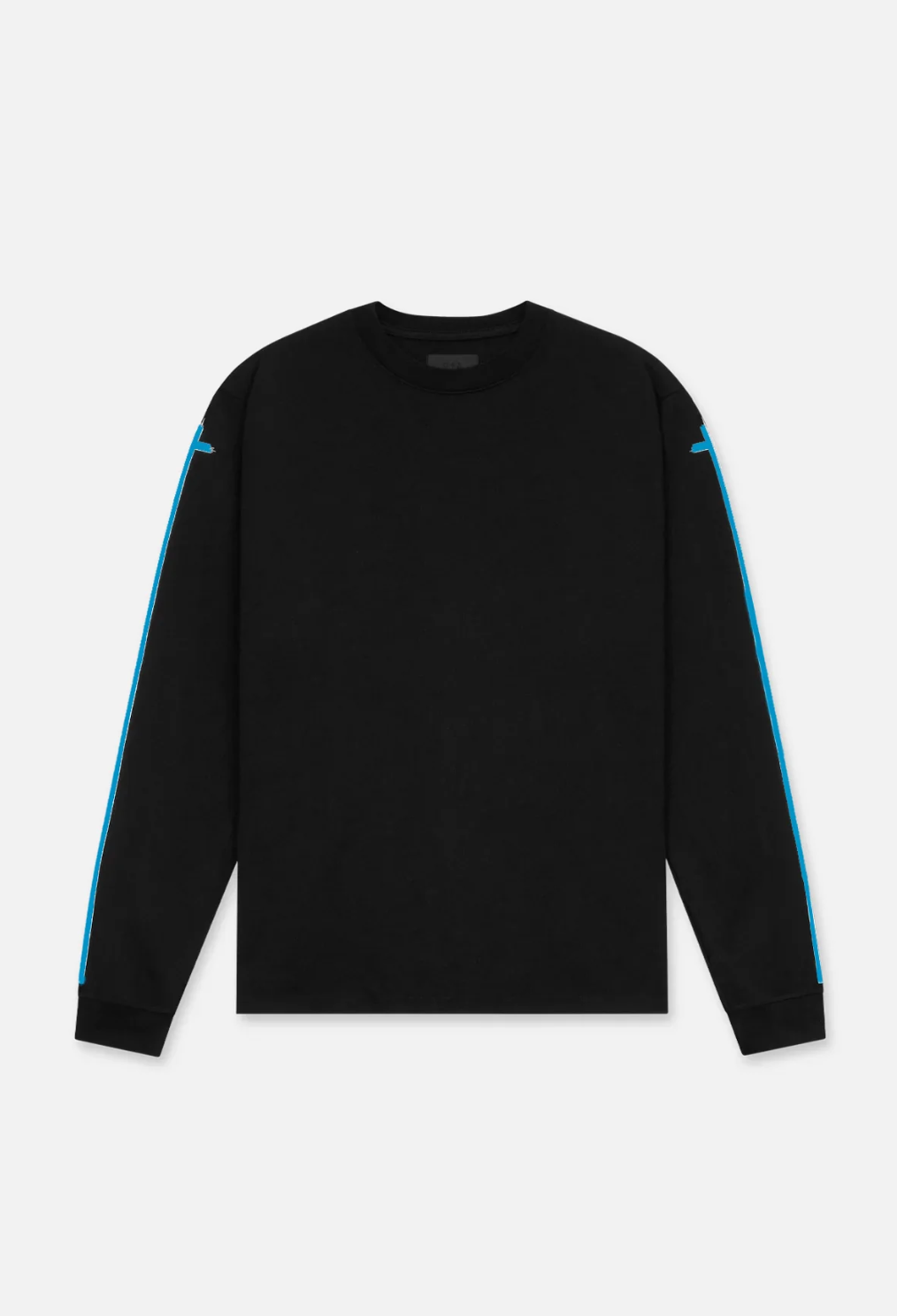 LAWRENCE LONG SLEEVE TEE | BLACK BLUE SLEEVE CROSS (Size: XS)