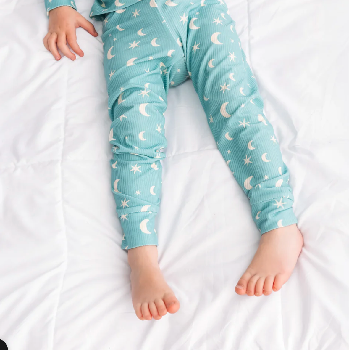 ZIP ROMPER - Moon + Stars Ribbed